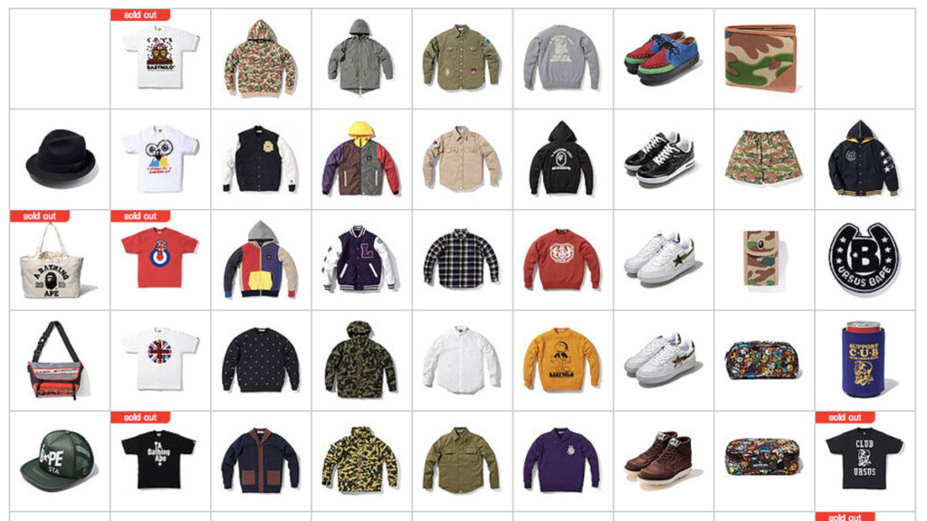 Where To Bape Clothing Online Store